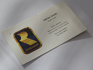 Rare business card from 90s